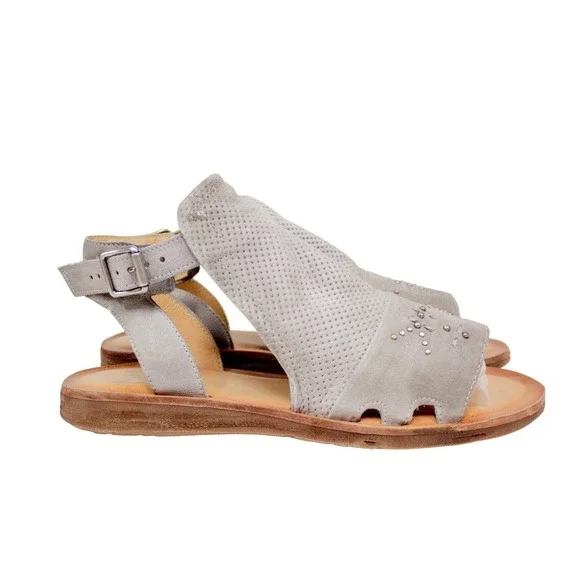 Miz Mooz - Leather Ankle-Strap Sandals - Fifi - Glacier Gray - 40 EU / 9-9.5 US - Picture 2 of 10